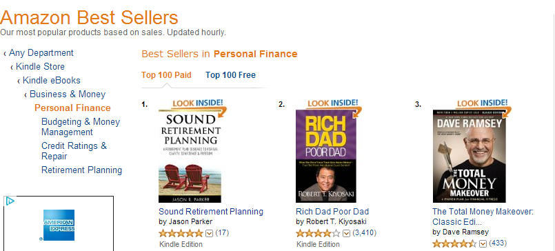 Sound Retirement Planning Amazon Best Sellers Best Personal Finance #1 August 25 2014